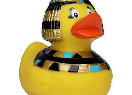 Schnabels Quietsche-Ente Kleopatra in Bunt - Historisch inspiriertes Badespielzeug TK Gruppe® Grosshandel 