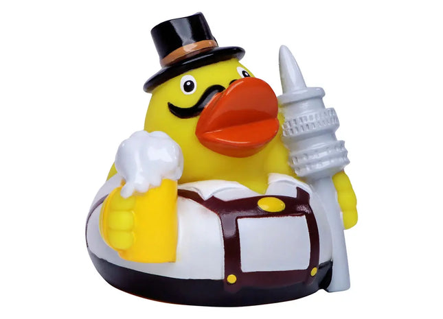 Schnabels Quietsche-Ente München in Bunt - Spaßiges Badespielzeug TK Gruppe® Grosshandel 