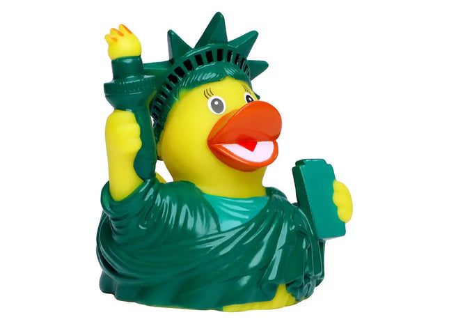 Schnabels Quietsche-Ente New York in Bunt - Farbenfrohes Badespielzeug TK Gruppe® Grosshandel 