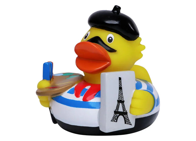 Schnabels Quietsche-Ente Paris in Bunt - Stilvolles Städte-Themen-Spielzeug TK Gruppe® Grosshandel 