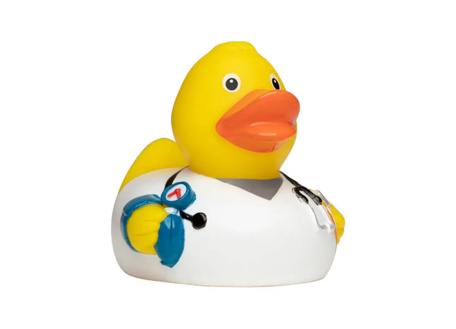 Schnabels Quietsche-Ente Pflegekraft in Bunt - Spielzeug für Heldinnen TK Gruppe® Grosshandel 