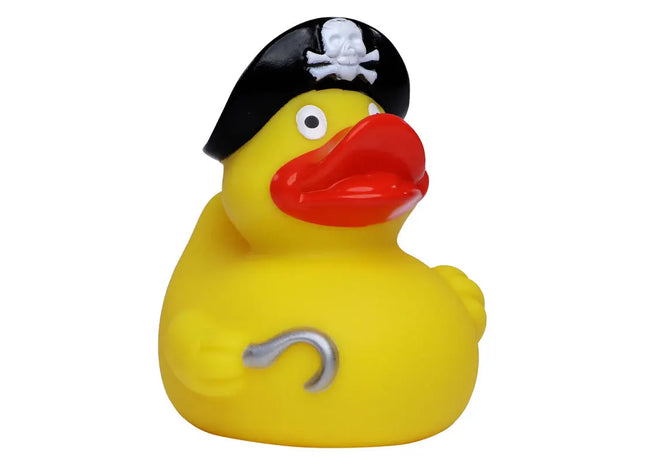 Schnabels Quietsche-Ente Pirat mit Hut in Bunt - Abenteuerliches Piraten-Spielzeug TK Gruppe® Grosshandel 