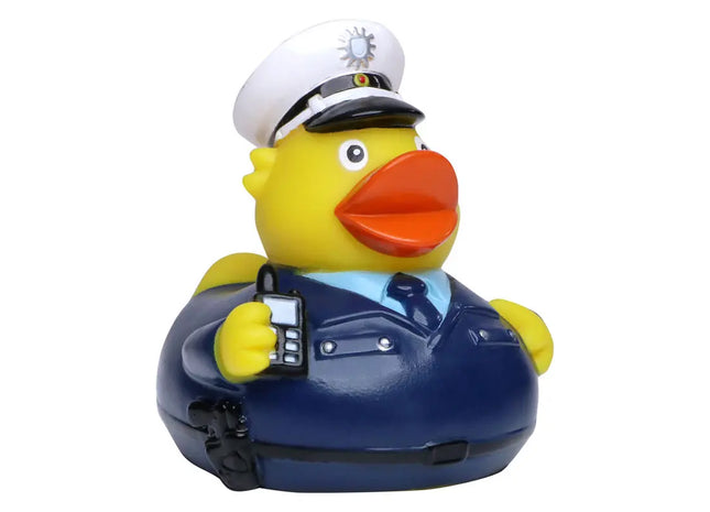 Schnabels Quietsche-Ente Polizist in Bunt - Fröhliches Sicherheits-Spielzeug TK Gruppe® Grosshandel 