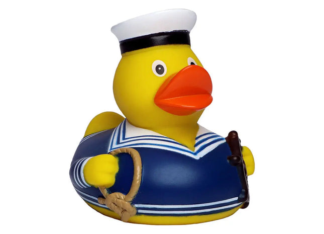 Schnabels Quietsche-Ente Seemann in Blau - Nautisches Abenteuer-Spielzeug TK Gruppe® Grosshandel 