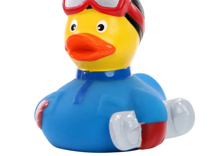 Schnabels Quietsche-Ente Snowboarder - Buntes Wintersport-Spielzeug TK Gruppe® Grosshandel 