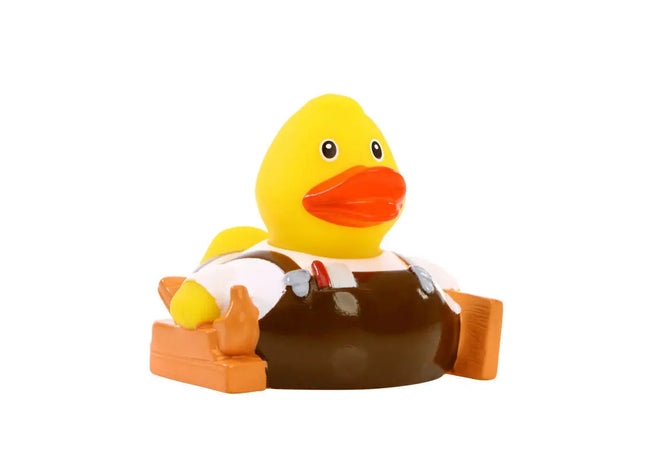 Schnabels Quietsche-Ente Tischler in Bunt - Handwerkliches Lehr-Spielzeug TK Gruppe® Grosshandel 