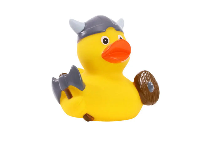 Schnabels Quietsche-Ente Wikinger in Bunt - Abenteuerliches Krieger-Spielzeug TK Gruppe® Grosshandel 