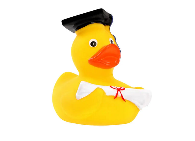 Schnabels Quietsche-Ente 'Absolvent' in Multicolor – Feierliches Geschenk für Absolventen TK Gruppe® Grosshandel 