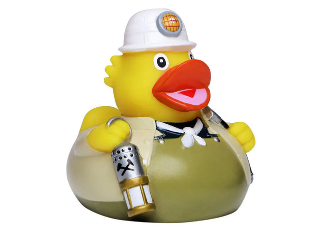 Schnabels Quietsche-Ente 'Bergmann' – Buntes, traditionelles Bergbau-Design Spielzeug TK Gruppe® Grosshandel 