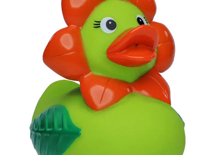 Schnabels Quietsche-Ente 'Blume' in Hellgrün – Spaßiges Badespielzeug für Kinder TK Gruppe® Grosshandel 