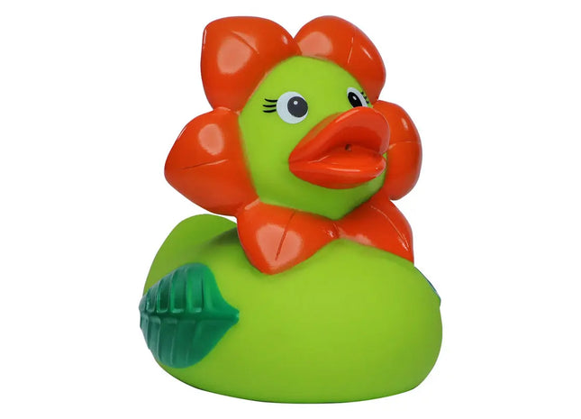 Schnabels Quietsche-Ente 'Blume' in Hellgrün – Spaßiges Badespielzeug für Kinder TK Gruppe® Grosshandel 