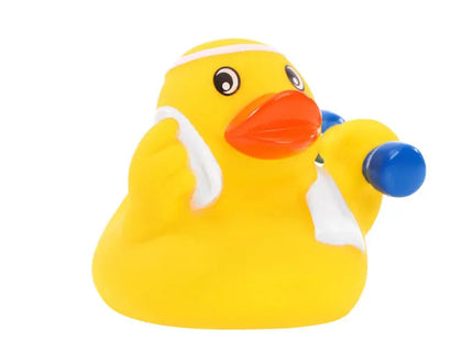 Schnabels Quietsche-Ente 'Fitness' – Buntes, sportliches Workout-Spielzeug fürs Bad TK Gruppe® Grosshandel 