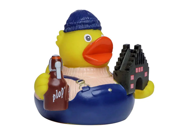 Schnabels Quietsche-Ente 'Flensburg' – Buntes, maritimes Design Badespielzeug TK Gruppe® Grosshandel 