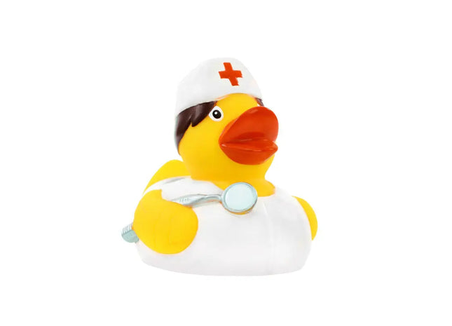 Schnabels Quietsche-Ente 'Krankenschwester' – Buntes, inspirierendes Pflege-Spielzeug TK Gruppe® Grosshandel 