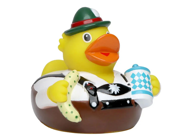 Schnabels Quietsche-Ente mit Maßkrug, Bayer, Multicolor Dekoratives Badespielzeug TK Gruppe® Grosshandel 
