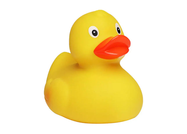 Schnabels Renn-Ente mit Metallplatte M in Gelb - Schnelles Rennspielzeug TK Gruppe® Grosshandel 