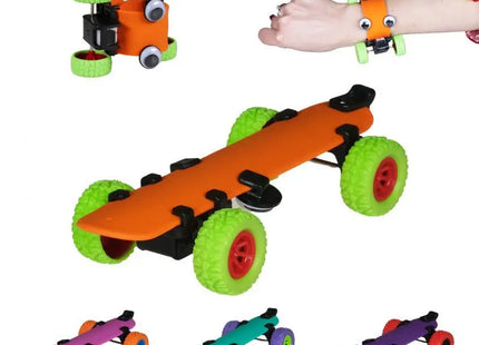 Schnapparmband in  Skateboard Design,  15cm TK Gruppe® Grosshandel 