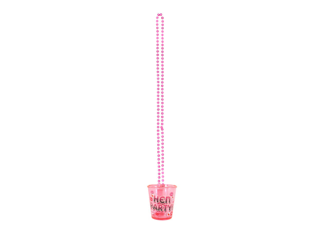 Schnapsglas für den Junggesellenabschied mit 84 cm langer Kette – Partyzubehör TK Gruppe® Grosshandel 