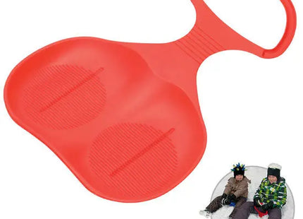 Schnee-Rutscher - Rot: Winterspaß, robustes Schlitten, Kinder Schneespielzeug, schnelle Abfahrten TK Gruppe® Grosshandel 