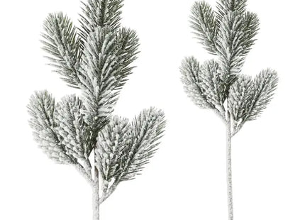 Schneebedeckter Künstlicher Tannenzweig, Winterliches Dekoelement, Ca. 35cm Hoch TK Gruppe® Grosshandel 