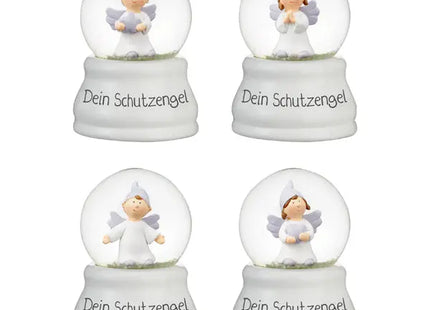 Schneekugel-Set 'Dein Schutzengel', 4er-Pack, ca. 7cm Hoch, Inspirierende Dekoration TK Gruppe® Grosshandel 