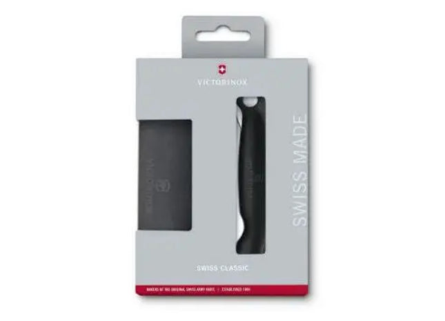 Schneidebrett-Set mit faltbarem Gemüsemesser in Schwarz TK Gruppe® Grosshandel 