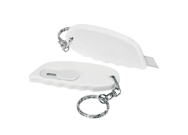 Schneidwerkzeug-Schlüsselanhänger - Weiß TK Gruppe® Grosshandel 