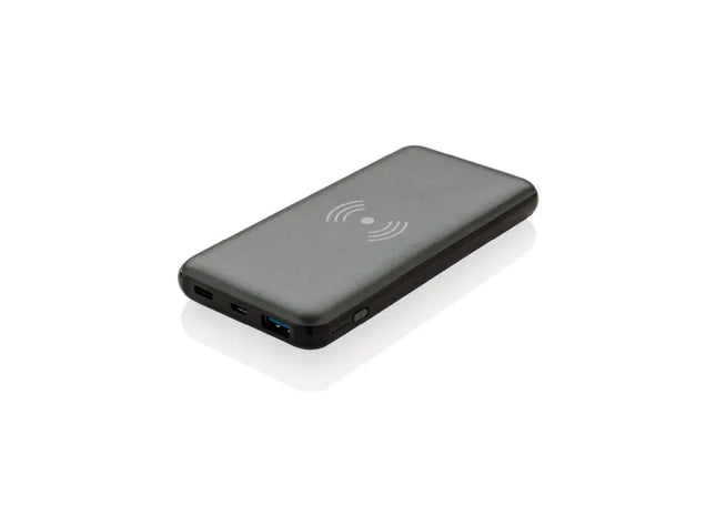 Schnellladefähige 10W Kabellose Powerbank 10.000 mAh mit PD - Grau TK Gruppe® Grosshandel 