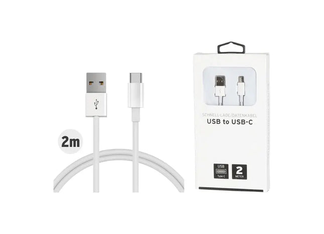 Schnellladekabel USB auf USB-C, 2m - Robust & Schnelle Datenübertragung TK Gruppe® Grosshandel 