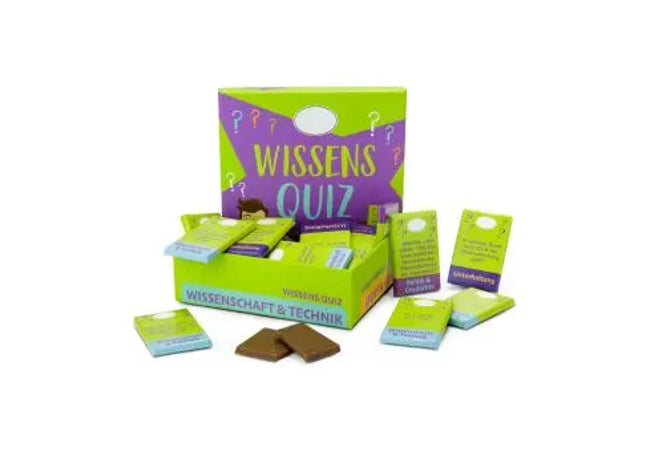 Schokoladiges Wissensquiz – Spaßiges Quizspiel mit Schokoladen-Thema TK Gruppe® Grosshandel 