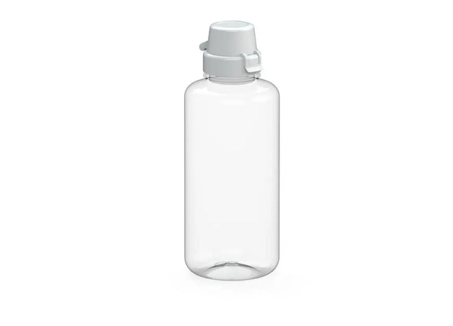 School Hydration Flasche, 1L, Transparent mit Weiß TK Gruppe® Grosshandel 