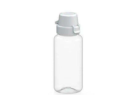 School Trinkflasche, 400ml, Transparent mit Weißem Detail TK Gruppe® Grosshandel 