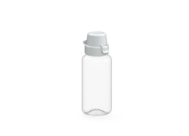 School Trinkflasche, 400ml, Transparent mit Weißem Detail TK Gruppe® Grosshandel 