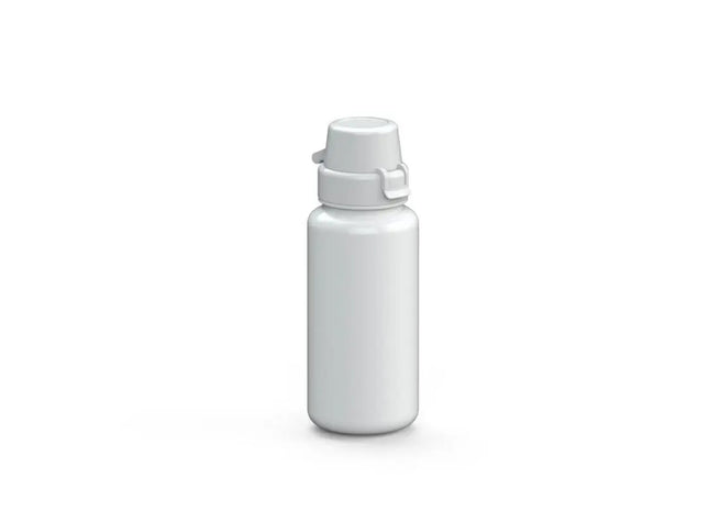Schul-Trinkflasche, 400ml, Reinweiß, Kompakt & Stilvoll TK Gruppe® Grosshandel 