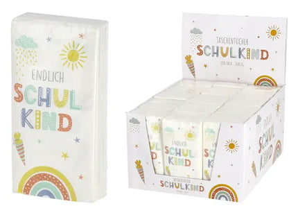 Schulanfang Taschentücher-Set, 10 Stück, Vielseitig Einsetzbar TK Gruppe® Grosshandel 