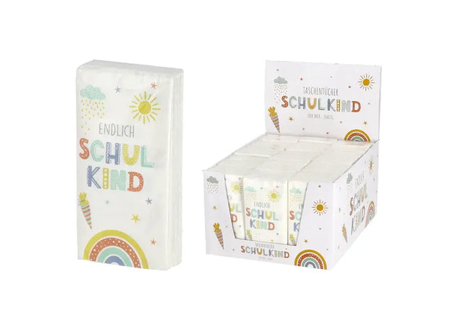 Schulanfang Taschentücher-Set, 10 Stück, Vielseitig Einsetzbar TK Gruppe® Grosshandel 
