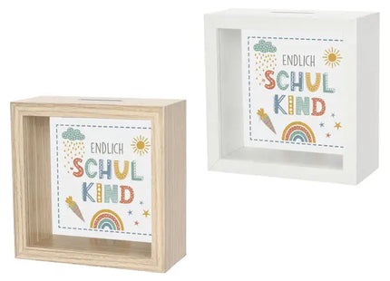 Schulanfangs-Spardose 2er-Set, ca. 14,5cm | Ersparnisse für den Schulstart | Kinderfreundliche Sparboxen TK Gruppe® Grosshandel 