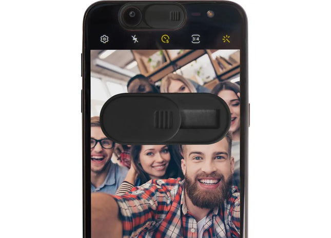 Schutzabdeckung für Handykamera, Schwarz - Diskreter Datenschutz TK Gruppe® Grosshandel 