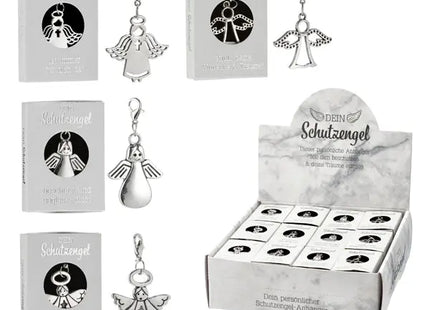 Schutzengel-Anhänger 4er Set in dekorativer Box – Ideales Geschenk & Glücksbringer TK Gruppe® Grosshandel 