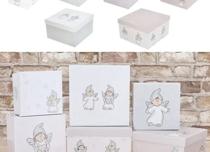 Schutzengel Boxen-Set, quadratisch, 6er-Pack TK Gruppe® Grosshandel 