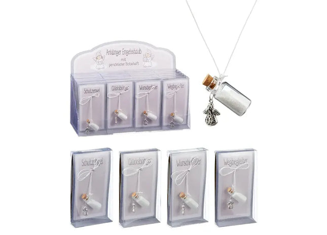 Schutzengel Glücksbringer, 4 Stück, ca. 3,5cm Hoch - Schützend, Niedlich, Miniatur-Figuren TK Gruppe® Grosshandel 