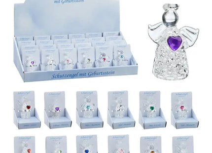 Schutzengel mit Geburtssteinen, 24er Set im Display – Spirituelle Geschenke TK Gruppe® Grosshandel 
