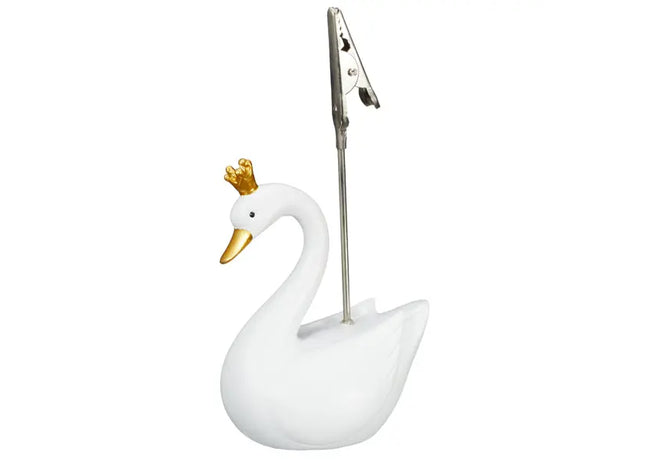 Schwan Foto- und Kartenhalter, ca. 11,5cm - Eleganter Organizer TK Gruppe® Grosshandel 