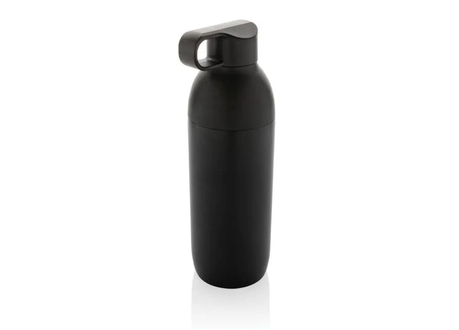 Schwarz Flow 500ml RCS-Recycled Vakuum-Edelstahlflasche TK Gruppe® Grosshandel 