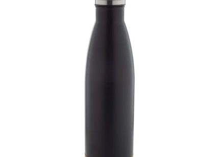 Schwarz-Natur Vancouver Thermoflasche 500ml, elegant isoliert TK Gruppe® Grosshandel 