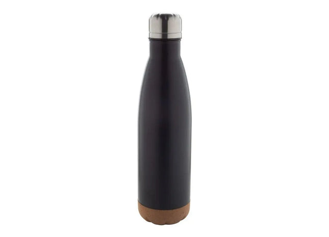 Schwarz-Natur Vancouver Thermoflasche 500ml, elegant isoliert TK Gruppe® Grosshandel 