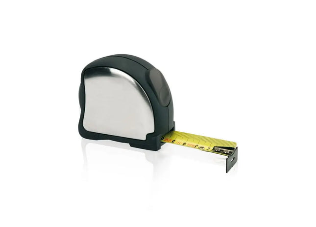 5m/25mm Edelstahl Maßband - Silber/Schwarz Robustes und präzises Messwerkzeug TK Gruppe® Grosshandel 