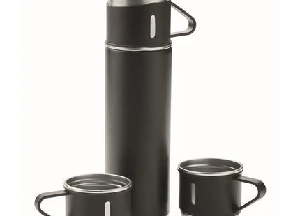 Schwarz SHARM 4tlg. Flasche & Becher-Set, elegant & praktisch TK Gruppe® Grosshandel 