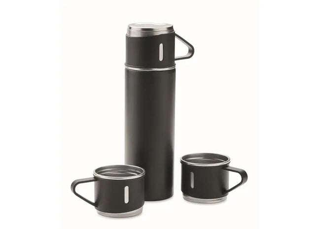 Schwarz SHARM 4tlg. Flasche & Becher-Set, elegant & praktisch TK Gruppe® Grosshandel 