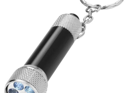 Schwarz-Silbernes Draco LED-Schlüssellicht - Hell & Kompakt, 100 Zeichen TK Gruppe® Grosshandel 